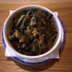 green collards in a bowl