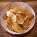 house made chips on a plate